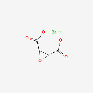 molecular formula C4H2BaO5 B562015 Barium cis-epoxy-Succinate CAS No. 36170-34-0