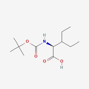 molecular formula C12H23NO4 B562038 N-Boc-3-ethyl L-Norvaline CAS No. 35264-04-1