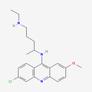 molecular formula C21H26ClN3O B562048 Monodesethyl Quinacrine, Dihydrochloride CAS No. 908844-46-2