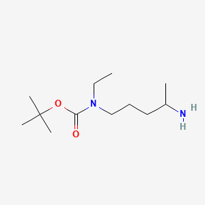 molecular formula C12H26N2O2 B562049 N-(t-Boc)-N-ethyl-4-aminopentylamine CAS No. 887353-45-9