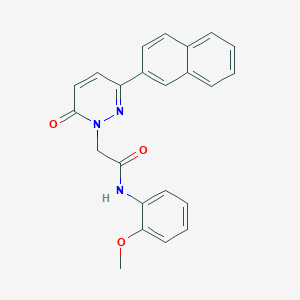 molecular formula C23H19N3O3 B5620539 N-(2-methoxyphenyl)-2-(3-(naphthalen-2-yl)-6-oxopyridazin-1(6H)-yl)acetamide 