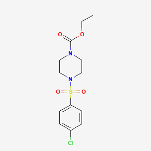 molecular formula C13H17ClN2O4S B5620546 ETHYL 4-(4-CHLOROBENZENESULFONYL)PIPERAZINE-1-CARBOXYLATE CAS No. 16017-52-0