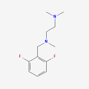molecular formula C12H18F2N2 B5620557 N'-[(2,6-difluorophenyl)methyl]-N,N,N'-trimethylethane-1,2-diamine 