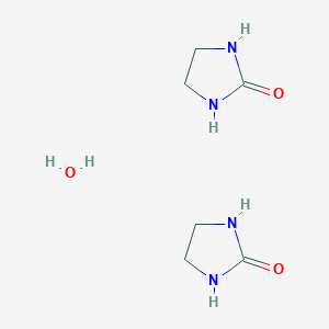 molecular formula C6H14N4O3 B056206 2-Imidazolidone hemihydrate CAS No. 121325-67-5