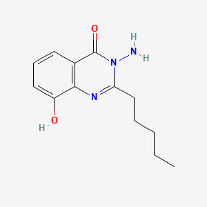 3-Amino-8-hydroxy-2-pentylquinazolin-4(3H)-one