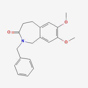 molecular formula C19H21NO3 B562069 N-Benzyl-7,8-dimethoxy-2,3,4,5-tetrahydro-2-benzazepine-3-one CAS No. 887352-89-8