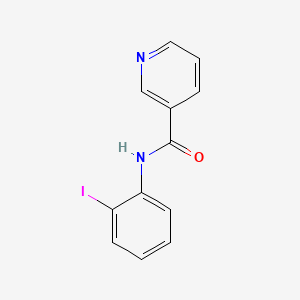 molecular formula C12H9IN2O B5620718 N-(2-iodophenyl)pyridine-3-carboxamide 