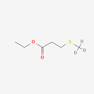 molecular formula C6H12O2S B562076 Ethyl 3-(Methyl-d3-mercapto)propionate CAS No. 1020719-41-8
