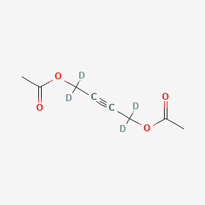 molecular formula C8H10O4 B562082 2-Butyne-1,4-diol-(1,1,4,4)-d4, Diacetate CAS No. 1020719-23-6