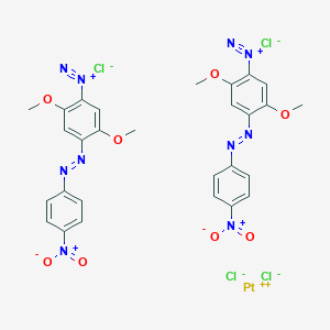 molecular formula C28H24Cl4N10O8Pt B056209 Platinum(II) tetrachlorodianion (fast black)2 CAS No. 122202-18-0