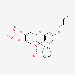 molecular formula C25H23O8P B562090 O-Methyl-O-(N-Butylfluorescein)phosphate CAS No. 887406-94-2