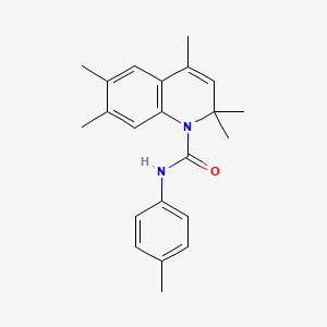 molecular formula C22H26N2O B5620916 2,2,4,6,7-PENTAMETHYL-N-(4-METHYLPHENYL)-1,2-DIHYDROQUINOLINE-1-CARBOXAMIDE 