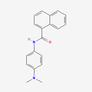 molecular formula C19H18N2O B5620981 N-[4-(dimethylamino)phenyl]naphthalene-1-carboxamide 