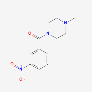 molecular formula C12H15N3O3 B5620992 (4-Methylpiperazin-1-yl)(3-nitrophenyl)methanone CAS No. 93185-61-6