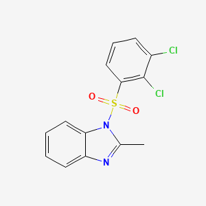 molecular formula C14H10Cl2N2O2S B5621049 1-(2,3-Dichloro-benzenesulfonyl)-2-methyl-1H-benzoimidazole 