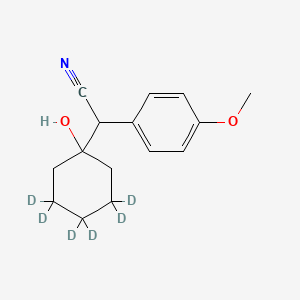 1-(2-Cyano-1-(4-methoxyphenyl)ethyl)cyclohexanol-d6