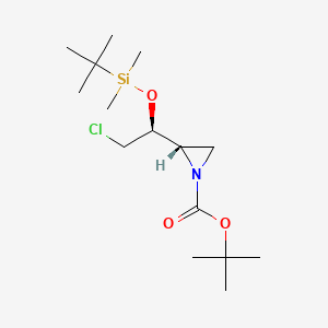 N-t-Boc-2S-1S-butyldimethylsilyloxy-2-chloroethyl)aziridine