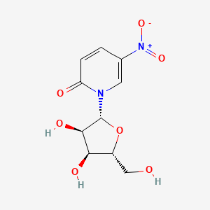 1-((2R,3R,4S,5R)-3,4-Dihydroxy-5-(hydroxymethyl)tetrahydrofuran-2-yl)-5-nitropyridin-2(1H)-one
