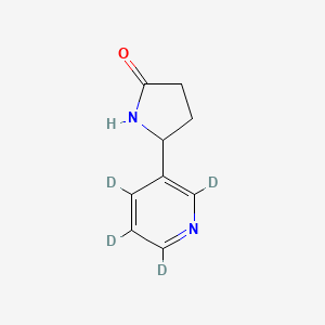 molecular formula C9H10N2O B562118 (R,S)-Norcotinine-pyridyl-d4 CAS No. 1020719-70-3