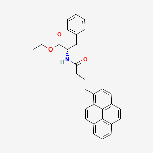 molecular formula C31H29NO3 B562120 N-4-(1-Pyrene)butyroyl-L-phenylalanine Ethyl Ester CAS No. 1331912-17-4