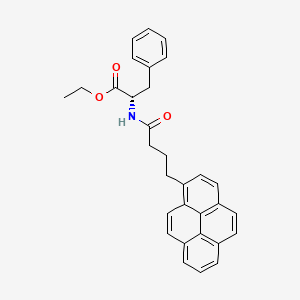 Ethyl N-[4-(pyren-1-yl)butanoyl]-L-phenylalaninate