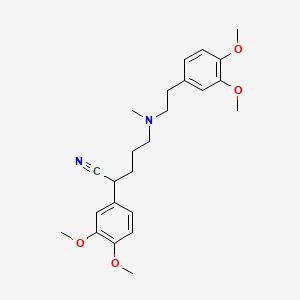 2-(3,4-Dimethoxy-phenyl)-5-{[2-(3,4-dimethoxyphenyl)-ethyl]methyl-amino}-pentanenitrile
