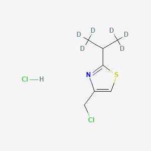 4-(Chloromethyl)-2-[isopropyl-1,1,1,3,3,3-d6]-4-thiazolyl Hydrochloride Salt