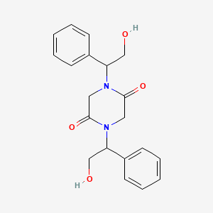 1,4-Bis-(2-hydroxy-1-phenylethyl)piperazine-2,5-dione