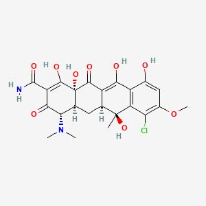 molecular formula C23H25ClN2O9 B562142 8-Methoxychlortetracycline CAS No. 110298-63-0