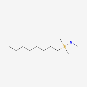 molecular formula C12H29NSi B562144 n-octyldimethyl (dimethylamino) silane CAS No. 110348-62-4
