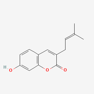 molecular formula C14H14O3 B562145 7-Hydroxy-3-prenylcoumarin 