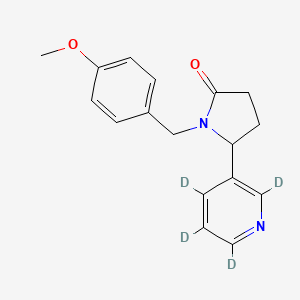 molecular formula C17H18N2O2 B562147 N-(4-Methoxybenzyl)cotinine-d4 CAS No. 1020719-59-8
