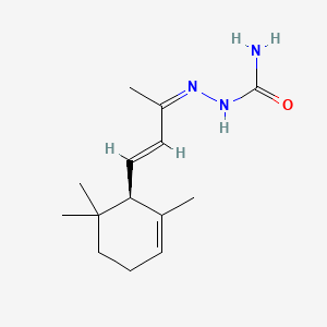 molecular formula C14H23N3O B562148 [(Z)-[(E)-4-[(1R)-2,6,6-trimethylcyclohex-2-en-1-yl]but-3-en-2-ylidene]amino]urea CAS No. 109963-38-4