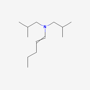 molecular formula C13H27N B562149 N,N-Bis(2-methylpropyl)pent-1-en-1-amine CAS No. 42298-81-7