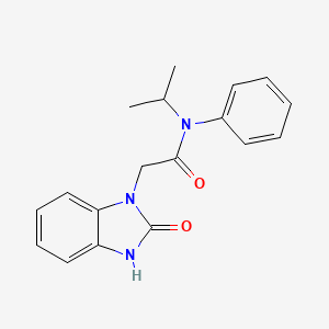 molecular formula C18H19N3O2 B5621518 N-isopropyl-2-(2-oxo-2,3-dihydro-1H-1,3-benzimidazol-1-yl)-N-phenylacetamide 