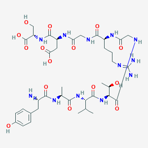 Tyrosyl-alanyl-valyl-threonyl-glycyl-arginyl-glycyl-aspartyl-serine