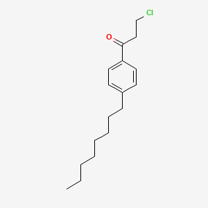 3-Chloro-1-(4-octylphenyl)propan-1-one