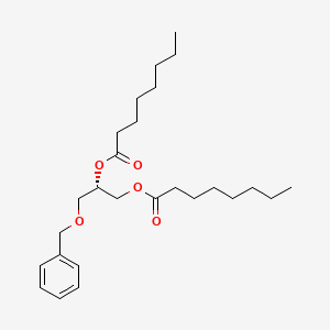molecular formula C26H42O5 B562170 (S)-sn-1,2-Dioctanoyl-3-benzylglycerol CAS No. 688021-88-7