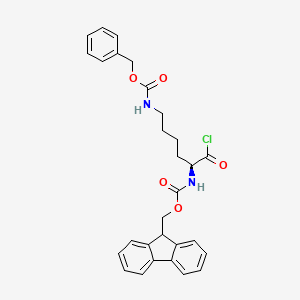 molecular formula C29H29ClN2O5 B562187 Fmoc-Lys(Z)-Cl CAS No. 103321-56-8