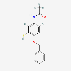 2-Benzyloxy-5-acetaminobenzenethiol-d5