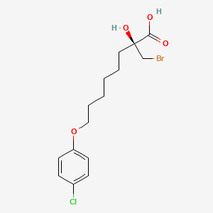 (S)-2-Bromomethyl-2-hydroxy-8-(4-chlorophenoxy)octanoic Acid