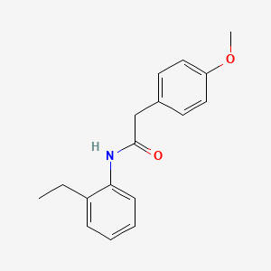 molecular formula C17H19NO2 B5622007 N-(2-ethylphenyl)-2-(4-methoxyphenyl)acetamide 