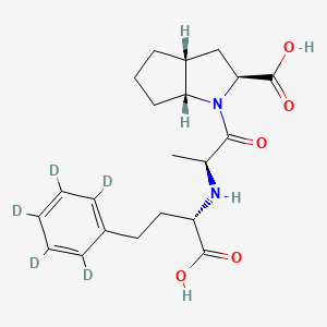 (2S,3Ar,6aR)-1-[(2S)-2-[[(1S)-1-carboxy-3-(2,3,4,5,6-pentadeuteriophenyl)propyl]amino]propanoyl]-3,3a,4,5,6,6a-hexahydro-2H-cyclopenta[b]pyrrole-2-carboxylic acid