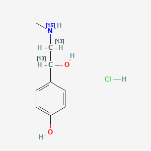 Synephrine-13C2,15N Hydrochloride Salt