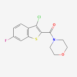 4-[(3-chloro-6-fluoro-1-benzothien-2-yl)carbonyl]morpholine