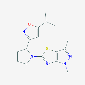 5-[2-(5-isopropylisoxazol-3-yl)pyrrolidin-1-yl]-1,3-dimethyl-1H-pyrazolo[3,4-d][1,3]thiazole