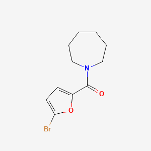 molecular formula C11H14BrNO2 B5622348 azepan-1-yl(5-bromofuran-2-yl)methanone CAS No. 356562-23-7