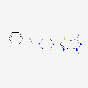 1,3-dimethyl-5-[4-(2-phenylethyl)piperazin-1-yl]-1H-pyrazolo[3,4-d][1,3]thiazole