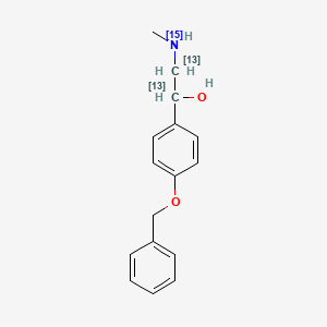 2-Methylamino-1-(4'-benzyloxyphenyl)phenyl)ethanol-13C2,15N