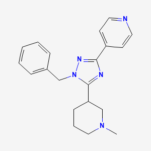 4-[1-benzyl-5-(1-methylpiperidin-3-yl)-1H-1,2,4-triazol-3-yl]pyridine